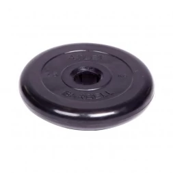 Диск обрезиненный Barbell Atlet d 51 мм чёрный 2,5 кг