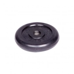 Диск обрезиненный Barbell d 31 мм чёрный 1,25 кг