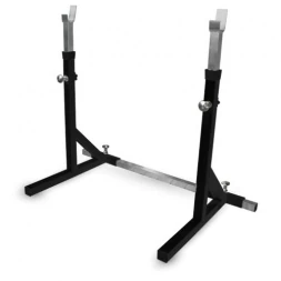 Стойка Barbell МВ 2.19 с двумя позициями для штанг (простая, нехромированная) чёрный