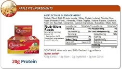 Батончик Quest Nutrition QuestBar Apple pie (Яблочный пирог) 12 шт, фото 3