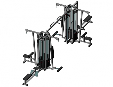 8-и позиционная станция с регулируемым блоком INTERATLETIK DREAM GYM, фото 1