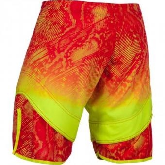 Шорты ММА Venum "Fusion" Fightshorts - Orange Yellow, фото 2