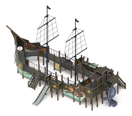 Флагман (Летучий Голландец) - ДИК 2.03.3.03-11.И1 - Игровой комплекс - H=1200 H=1500 H=2000, фото 4