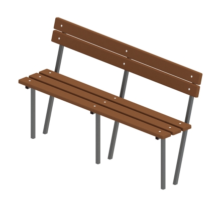 Скамья со спинкой - МФ 42.01.06-И1, фото 3