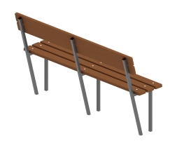 Скамья со спинкой - МФ 42.01.06-И1, фото 4 Скамья со спинкой - МФ 42.01.06-И1, фото 4