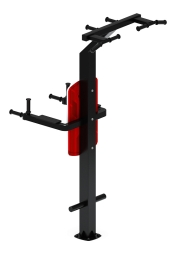 Турник три хвата+брусья (красный) - Уличный тренажер - СТ 012-11, фото 2