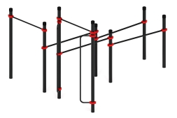 Воркаут ЛОВ 89 красный ВТ 101.16-01, фото 4