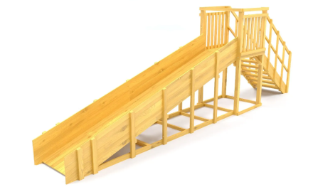 Зимняя горка Савушка Зима Wood 2 (скат 5м), фото 1