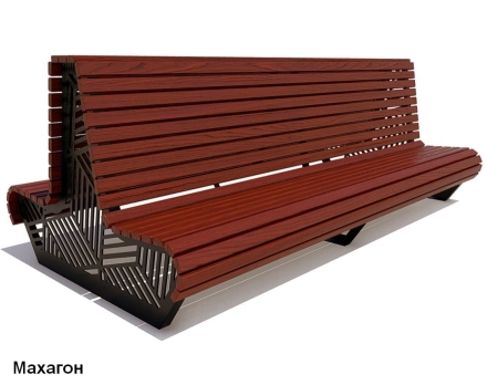 Скамейка уличная Кисловодск, Лиственница 3 м, фото 3