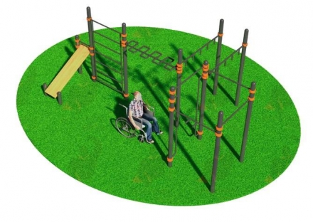 Спортивный комплекс, адаптированный для инвалидов-колясочников СВС-126-М, фото 1