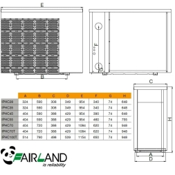 Тепловой насос Fairland IPHCR100T 35,8 кВт, фото 8