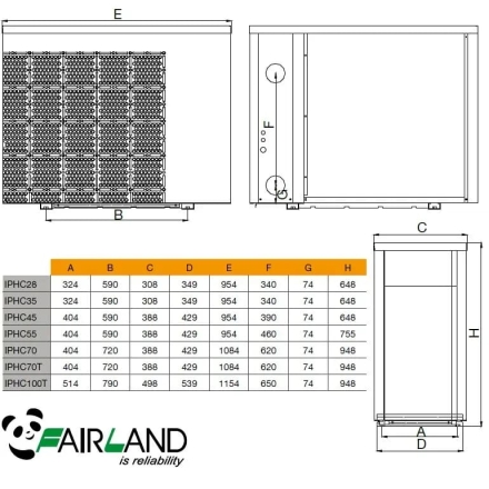 Тепловой насос Fairland IPHCR100T 35,8 кВт, фото 8