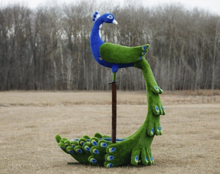 Топиари Павлин клумба-пруд - газон Premium, фото 4