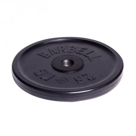 Диск олимпийский Barbell d 51 мм чёрный 25 кг, фото 1