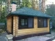 Беседка из бревна оцилиндрованного №19 закрытого типа 4х5м Под ключ