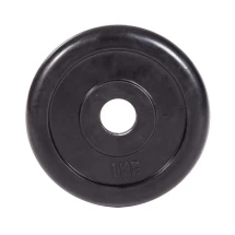 Диск обрезиненный ZSO черный Classic  D-26,  1 кг