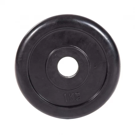 Диск обрезиненный ZSO черный Classic  D-26,  1 кг, фото 1