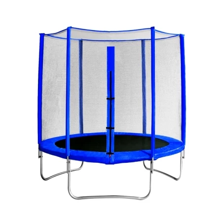 Батут с защитной сеткой &quot;Trampoline 8&quot; диаметр 2,4 м синий, фото 1