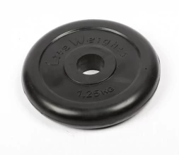 Диск обрезиненный Lite Weights 2471LW 26мм 1,25кг, черный, фото 2