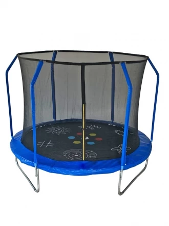 Батут 6FT 1,83м SportElite GAME FR-50-6FT (фиберглас с принтом, защитной сеткой внутрь), фото 1