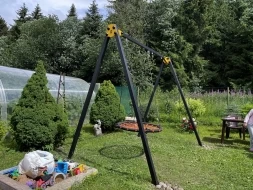 Уличные качели Рекорд W-2, перекладина 3 м, фото 7