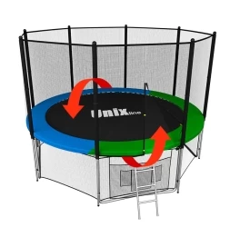 Батут UNIX line 14 ft Classic (outside) с защитной сеткой, фото 1