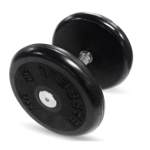 Гантель Barbell 16 кг классик с вращающейся ручкой хром