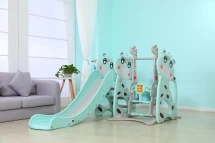 Горка + качели &quot;Коровка&quot; PS-046-М ментол