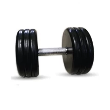 Гантель Barbell 32 кг классик с вращающейся ручкой хром