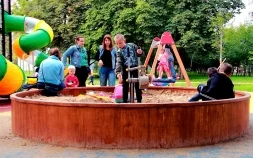 Круглая песочница, фото 5
