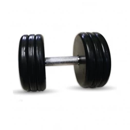 Гантель Barbell 38 кг классик с вращающейся ручкой хром