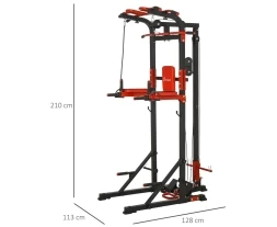Турник-брусья, тяга сверху DFC HOMEGYM HOMCOM, фото 9