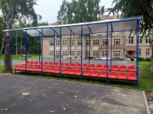 Трибуна 2-х рядная с навесом разборная на 24 места