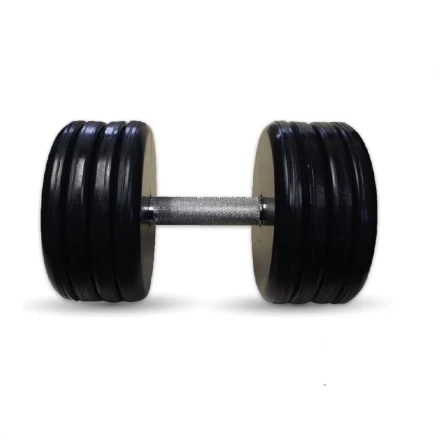 Гантель Barbell 49 кг классик с вращающейся ручкой хром, фото 1