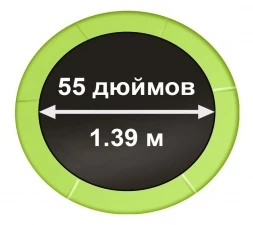 Мини батут с защитной сеткой, светло-зеленый, ARL-1005C-55_LG, фото 2