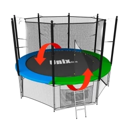 Батут UNIX line 10 ft Classic (inside) диаметр 305 см с защитной сеткой, фото 1