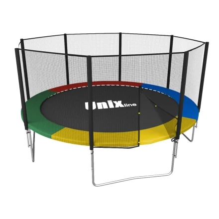 Батут Unix line Simple 12 ft Color (outside) с защитной сеткой, фото 1