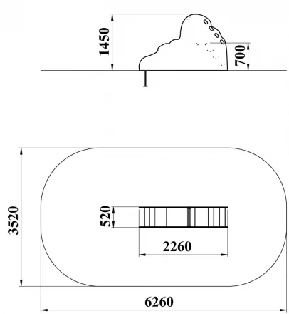 ДИО 5.17 Горка Н= 700 мм, фото 2