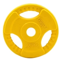 Диск обрезиненный ZSO цветной 3 HANDLE D-26,  1,25 кг