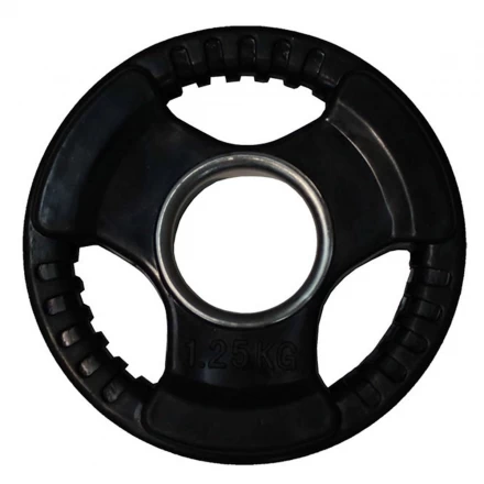 Диск обрезиненный ZSO черный 3 HANDLE  D-51,  1,25 кг, фото 1