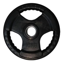 Диск обрезиненный ZSO черный 3 HANDLE  D-51, 10 кг