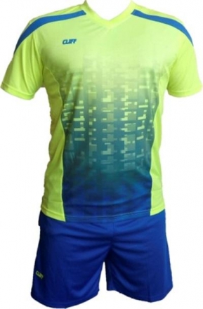 Форма футбол 1602 CLIFF салатово-синяя S, фото 1