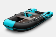 GLADIATOR B 420 LIGHT B Черно-бирюзовый моторная лодка ПВХ Фанерный пайол