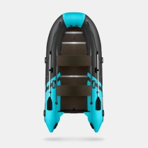 GLADIATOR B 420 LIGHT B Черно-бирюзовый моторная лодка ПВХ Фанерный пайол