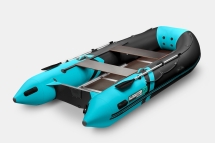 GLADIATOR B 420 LIGHT B Черно-бирюзовый моторная лодка ПВХ Фанерный пайол