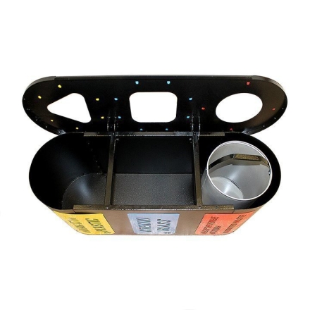 Урна для раздельного сбора мусора Город 3 (3х26л), фото 4