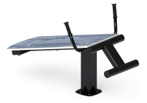 Лавка для пресса (серый) - Уличный тренажер - СТ 002-13 Лавка для пресса (серый) - Уличный тренажер - СТ 002-13