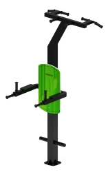 Турник три хвата+брусья (зеленый) - Уличный тренажер - СТ 012-12, фото 1