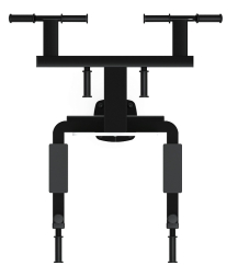 Турник три хвата+брусья (зеленый) - Уличный тренажер - СТ 012-12, фото 5