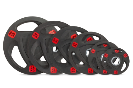 Диск 51 мм. NEO обрезиненный с 3-мя хватами  10 кг (модель: D3), фото 3